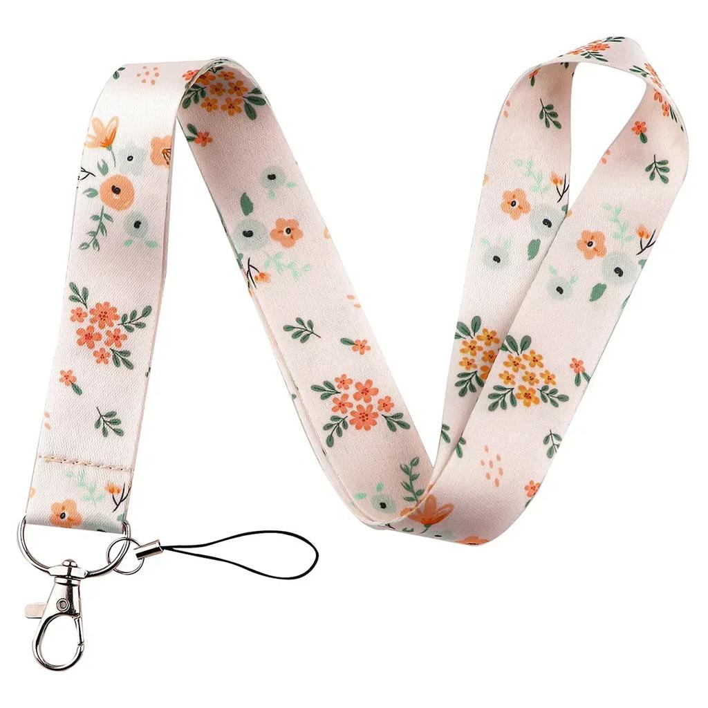Green Plant Card Holder Case Student Badge Work Access Card ABS Plastic Lanyard Card Cover Bags for Women Girl