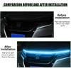 Car Hood Light Strip, 71 Inch Silicone Flexible Daytime Vehicle LED Running Lighting with Dynamic Scan Start Up Effect, Waterproof Auto Exterior Lamp