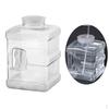 Square Water Bottle with Big, Large Capacity Storage for Outdoor Camping,, Grill, RV,