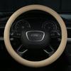 Nappa Leather Embossed Car Steering Wheel Cover - Four Seasons, Comfortable Grip