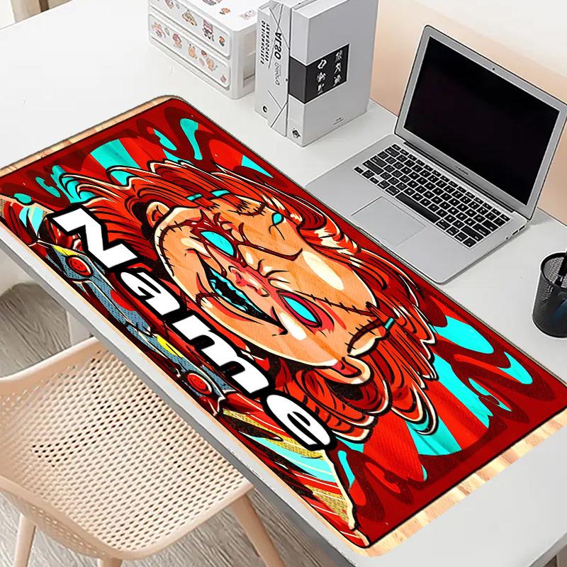 Tappetino per Mouse Personalizzato con Nome e Motivo Film Horror, Tappetino da Scrivania per Laptop PC, Tappetino Decorativo da Scrivania per Tastiera di Casa, Regalo
