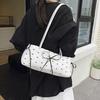 Fashion Bow Ribbon Shoulder Bag Daily Casual Commuting Bowknot Print Underarm Bag Sweet Women's Small Handbag