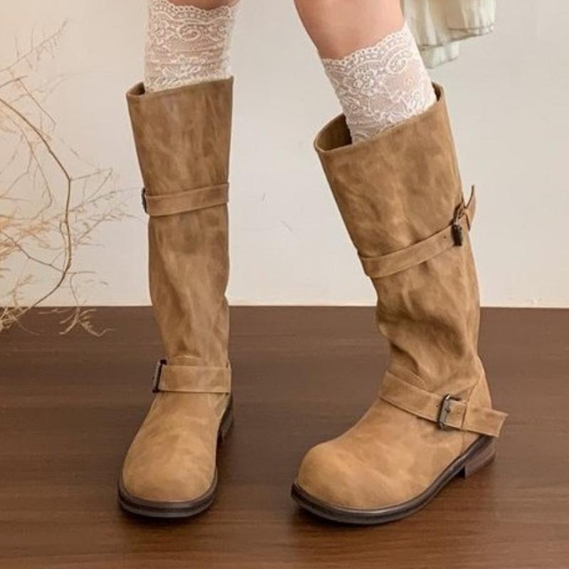 High Boots Women Flats Winter Shoes Designer Trend New Knee High Gladiator Knight's Boots Elegant Woman Botas Mujer Zapatos