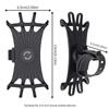 360 Rotatable Bicycle Phone Holder Silicone Motorcycle Stand Bracket GPS Support Universal Bicycle Mobile for 4.0-6.0 Inch Phone