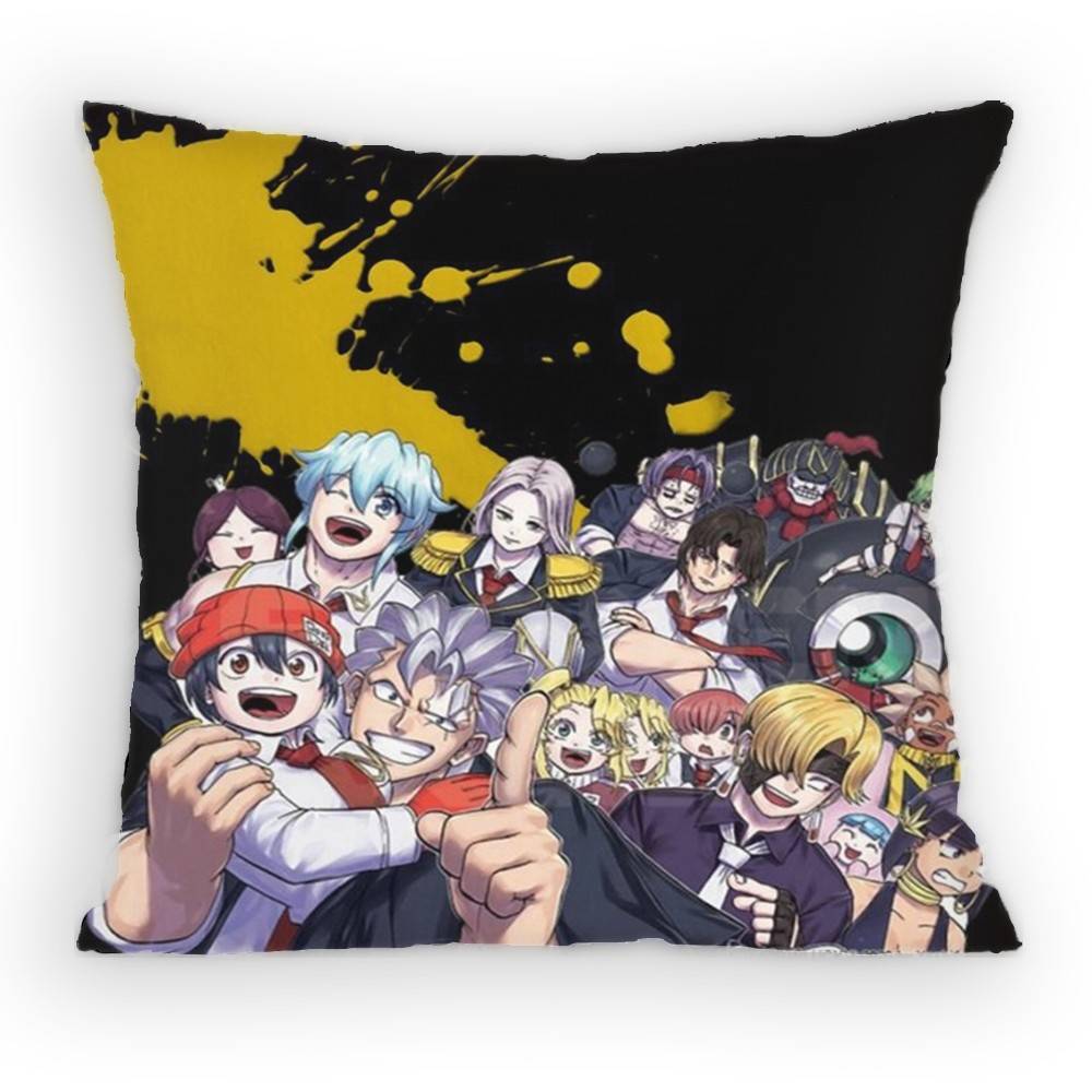 Anime Undead Unluck Andy Pillow Case Anti-Dustmite Pillowcase Invisible Zipper Silky Sofa Cushion Cover For Bedroom