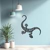 1pc Modern Iron Lizard Wall Art, Black White Reptile Decor, Durable Metal Outdoor Garden Ornament, Easy Hang for Home Patio Office