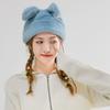 New Rabbit Ear Hat Girls Winter Warm Hat Beret Cute Stretch Plush Hat
