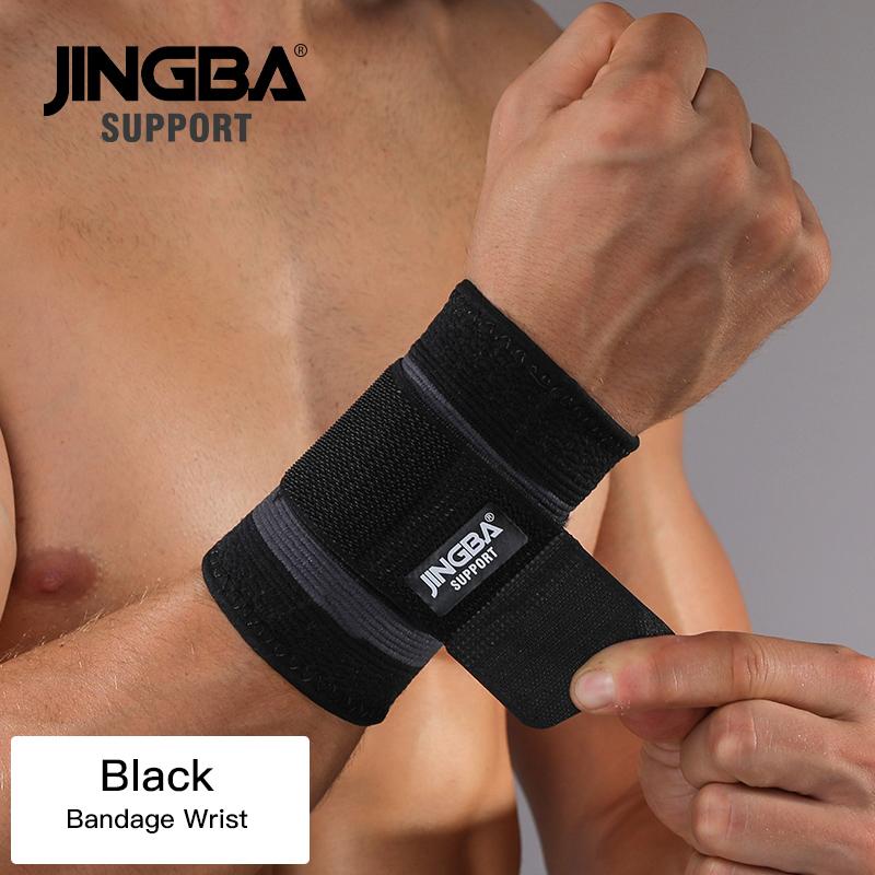 JINGBA SUPPORT 1PCS Football Ankle support+Basketball knee Pad Elbow brace support protector +Wristband boxing hand wrap Support