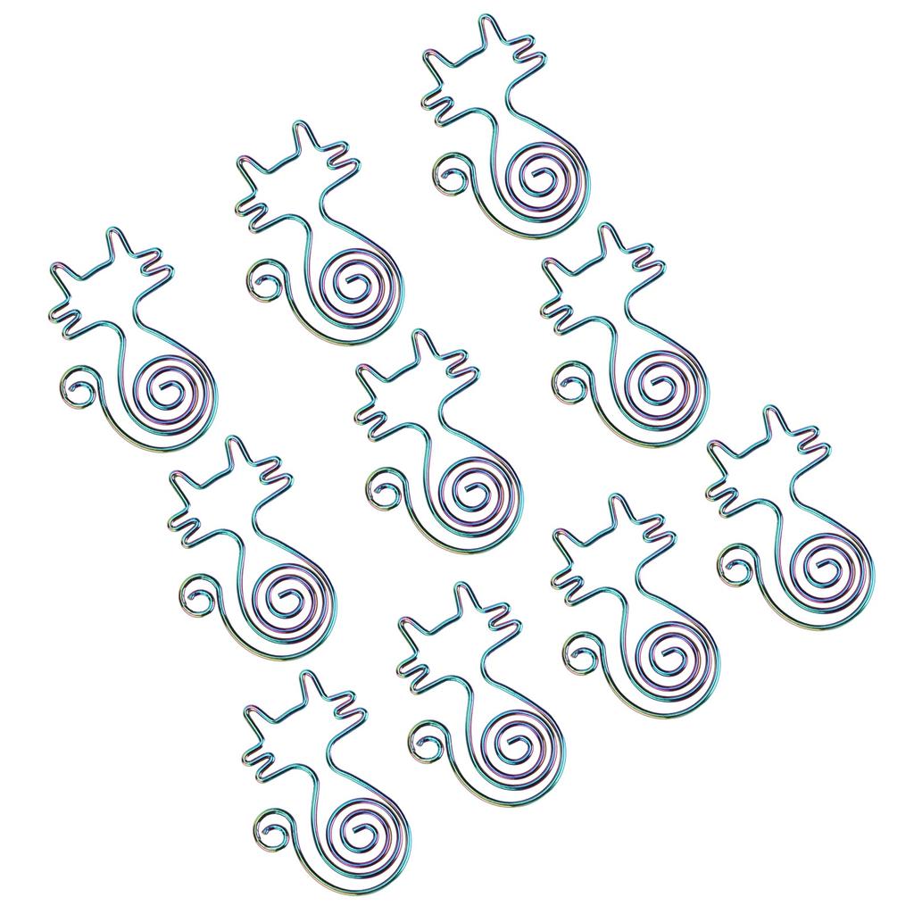 10PCS Paper Clip Animal Colorful Cat‑Shape Creative Portable for Office Home File Notebook