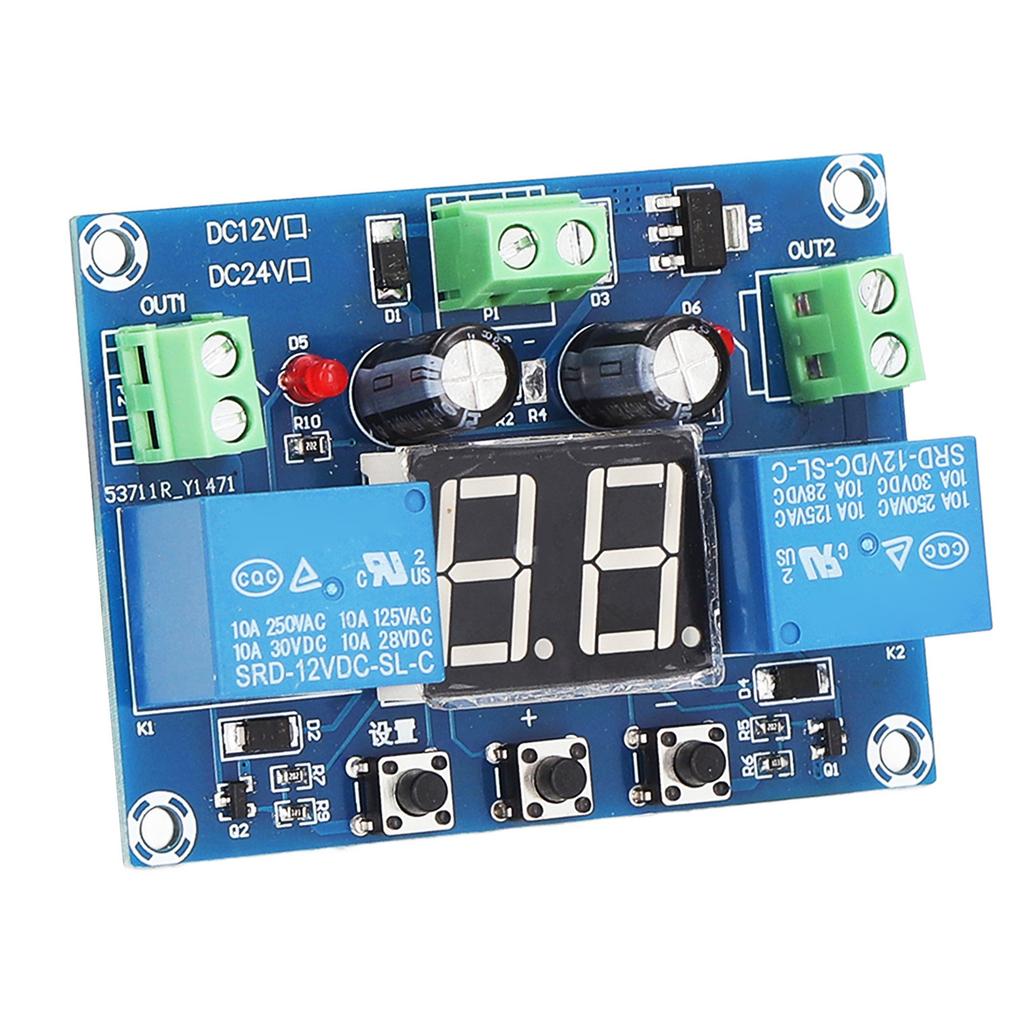 Timer Relay Module 0?99S Cycle Digital Display 2 Channel Output DC 12V Switch Board Controller