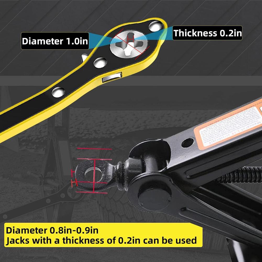 Car Labor-Saving Jack Ratchet Wrench Jack Garage Tire Wheel Lug Wrench Long Handle Lever Labor-saving Wrench Auto Repair Tools