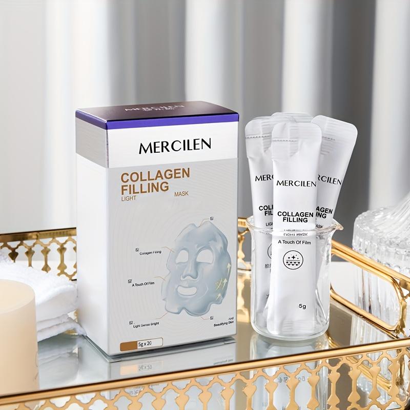 20 st Mercilen Kollagen Peeling Ansiktsmasker Anti Rynkor Fuktgivande Återfuktande Anti-Aging Peel-Off Ansiktsmask Rivmasker