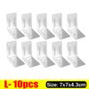 Stainless Steel L-Shaped Corner Bracket 90 Degree Furniture Fixing Brackets for Shelf Cabinet Wood Connecting Support Hardware