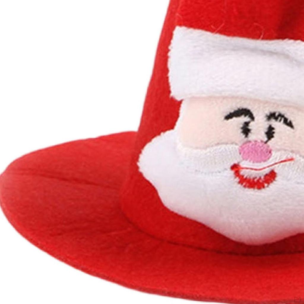Pet Christmas Hat Pointed Cap Cat Costume Accessory for Small Dogs Cats Dog Santa Headwear