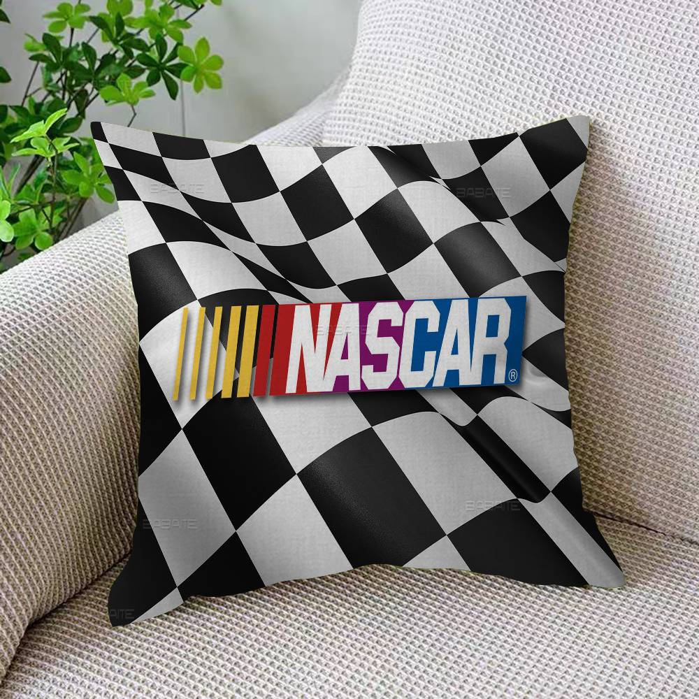 N-NASCARS Racing Car Cushion Cover Inches Farmhouse Decor Home Throw Pillow Covers For Couch Decorations