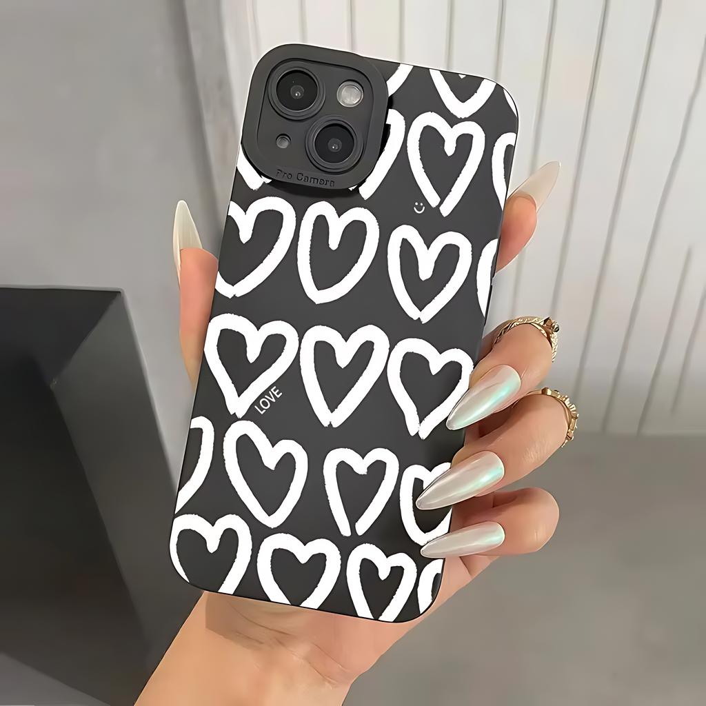 A Loving Printout Matte Phone Case For iPhone 17 16e 16 15 14 13 12 11 Mini Air Pro Max X XR XSMax 8 7 6 6S Plus Silicone Cover