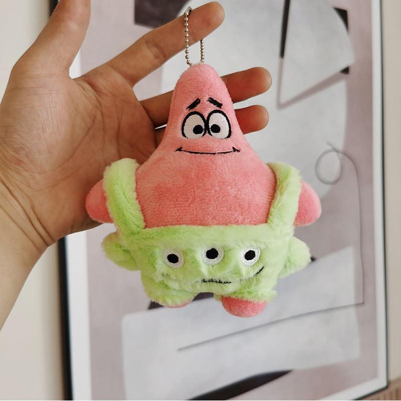 Очаровательная Плюшевая Игрушка-Брелок Клубничный Медведь Зеленый Милое И Мягкое Плюшевое Животное Green Chain