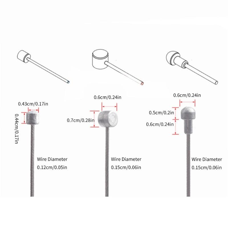 High Strengths Brake Gear Cable Housing Bike Derailleurs Shifters Levers Cable for Road Bikes and City Bikes