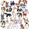 SKEDS Luxury Crystal Animal Rabbit Dog Brooches For Women Men Enamel Fashion Accessories Women's Men's Buckle Badges Brooch Pin