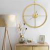 VidaXL Wall Clock Analog Clock Decorative Clock Living Room Bedroom Home Interior Golden 52 325170