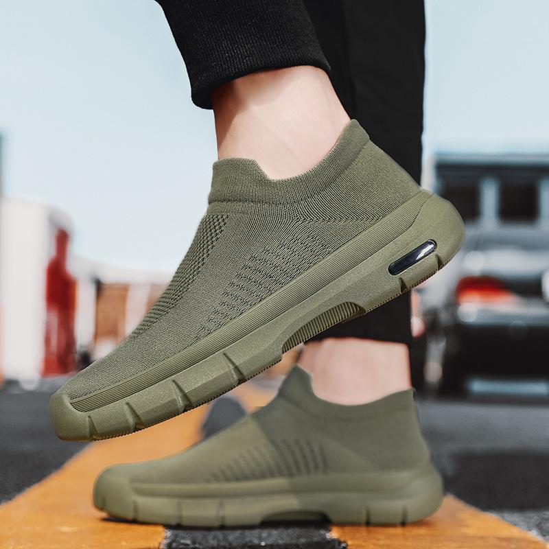 Fashion Fashion Flat Sole Casual Men's Shoes 2024 New Mesh Breathable Comfort Sneakers Men Lightweight Soft Sole Shoes Zapatillas Hombre