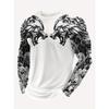 Powerful Lion 3D Printed Men's Trendy and Fashionable Long-sleeved T-shirt Urban Street Trendy and Fashionable Men's Top Casual