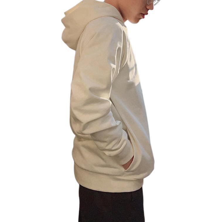 Converse RAGLAN ELEVATED Sweatshirts Men's White Hooded Moderate Regular 10024580-A04