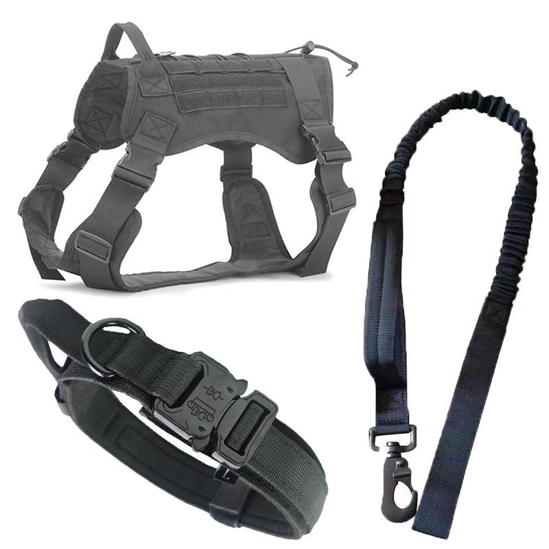 Tactical Dog Collar for Large & Medium Dogs - Thick, Non-Choking Military Design