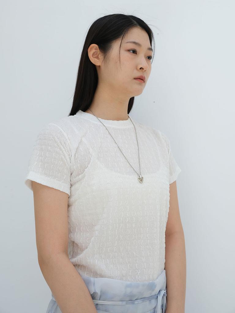 VIMUN Texture T-Shirt_White