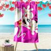 Diddl the Jumping Mouse3 Print Beach Towel, Large Soft Quick Dry Towel for Beach Camping Swimming