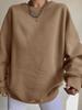 Women Casual Print Pullover Sweatshirt Stylish Loose Thick Long Sleeve Top