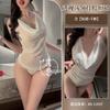 Sex Underwear Sexy Pure Desire Mesh Flirting Swinging Collar Belly Pocket Uniform Perspective Temptation Small Breasts Show Big