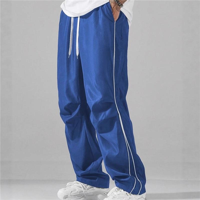 Mens Spring Summer High Street Vintage Tactical Pants Casual Pants Loose Straight Leg Joggers Fashionable Outdoor Wear