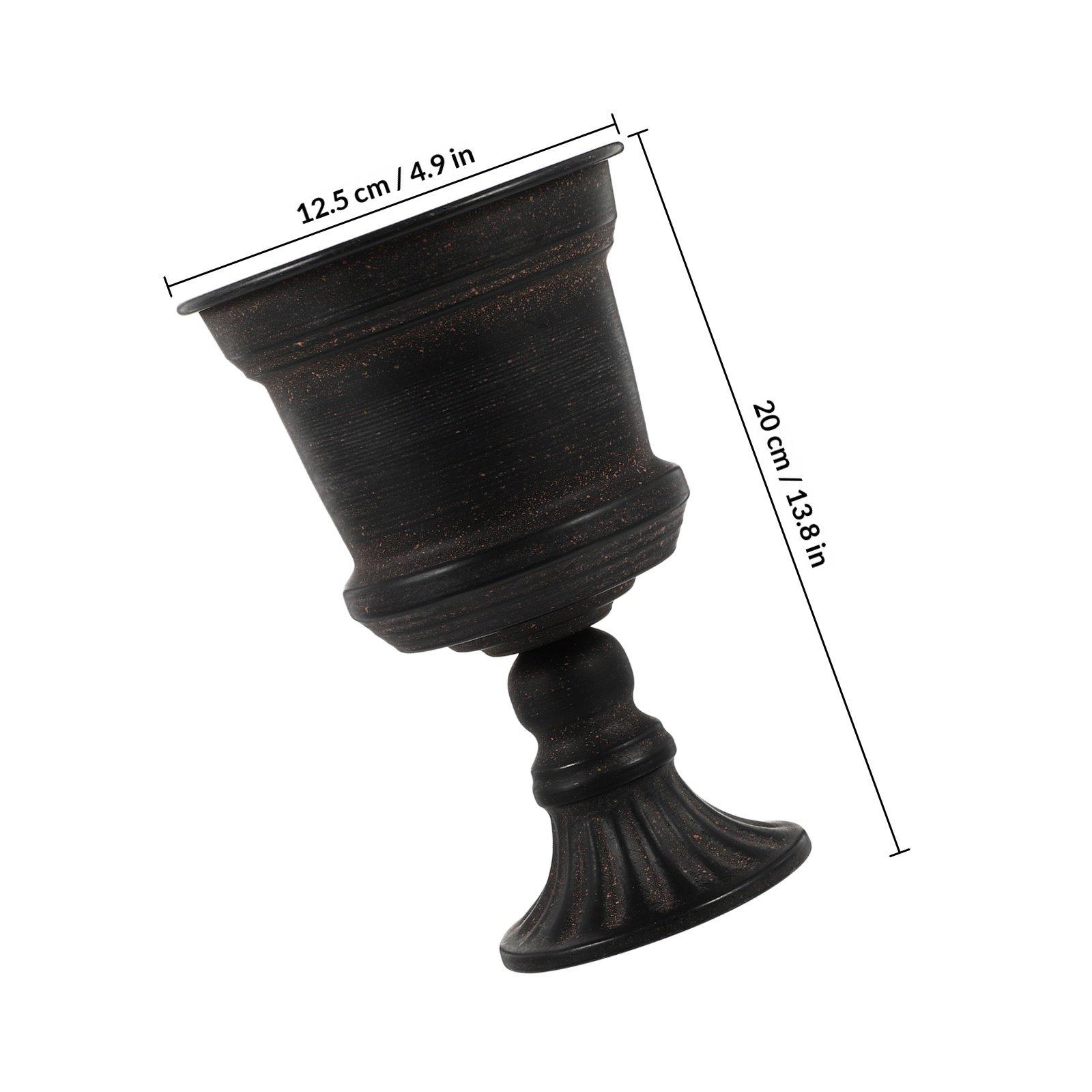 

1Pcs Iron Flower Vase Metal Flower Pot Rustproof Sturdy Wedding Table Centerpiece Home Desktop Floral Arrangement Container чёрный