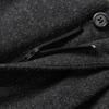 Xiangying Women's Grey Wool Blend High-Waist Straight-Leg Suit Pants