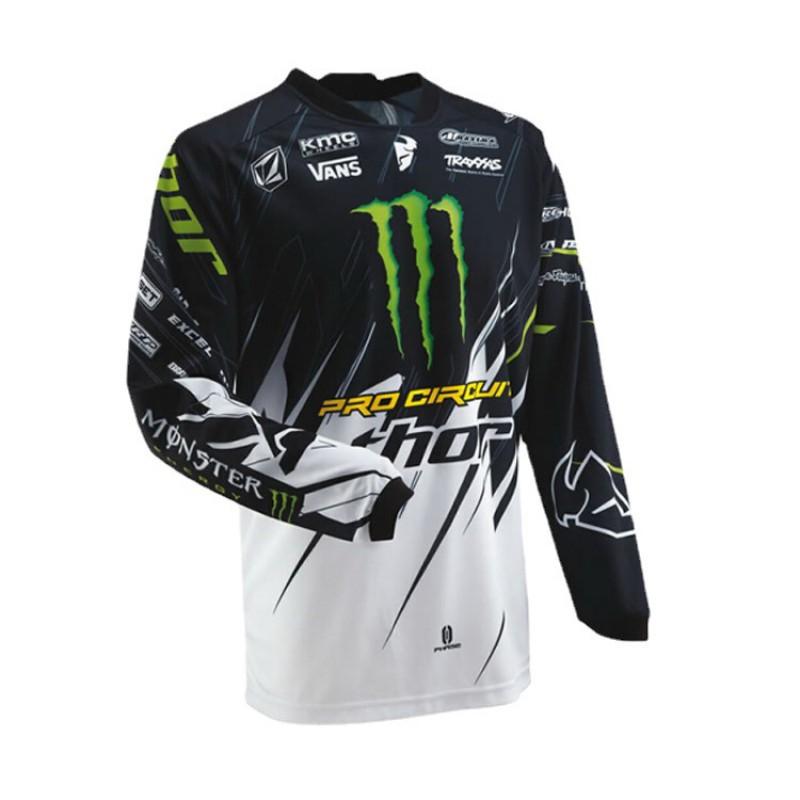 Mens Long Sleeve Motocross Jersey Mountain Bike Racing Shirt Breathable Cycling Apparel