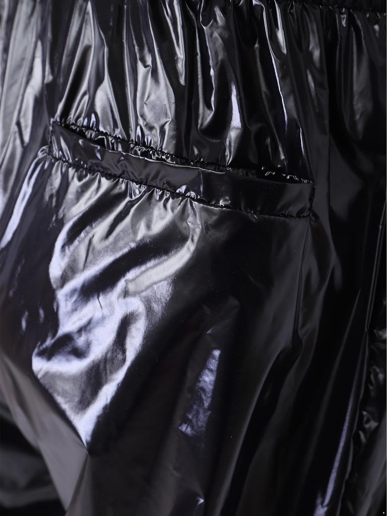 Men Waterproof One Piece Jumpsuit Short Sleeve Front Zipper Elastic Waist Side Pockets Jogging Pants Raincoat Sauna Tracksuit for Outdoor Running