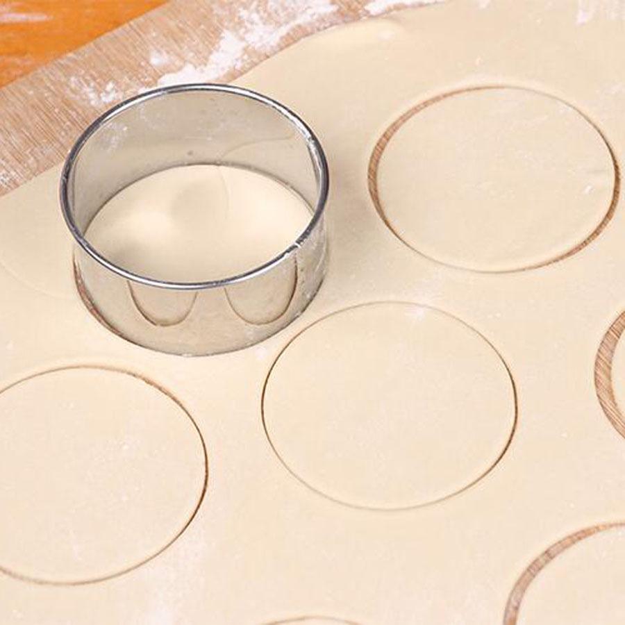 5 Teile/satz Runde Edelstahl Keks Form Knödel Haut Schneiden Form DIY Kuchen Gebäck Backen Werkzeuge Home Küche Clips Gadgets