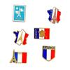 Paris Eiffel Tower Brooch French Romantic Alloy Plating Pins Travel Souvenir Bag Decor Gifts For Friends