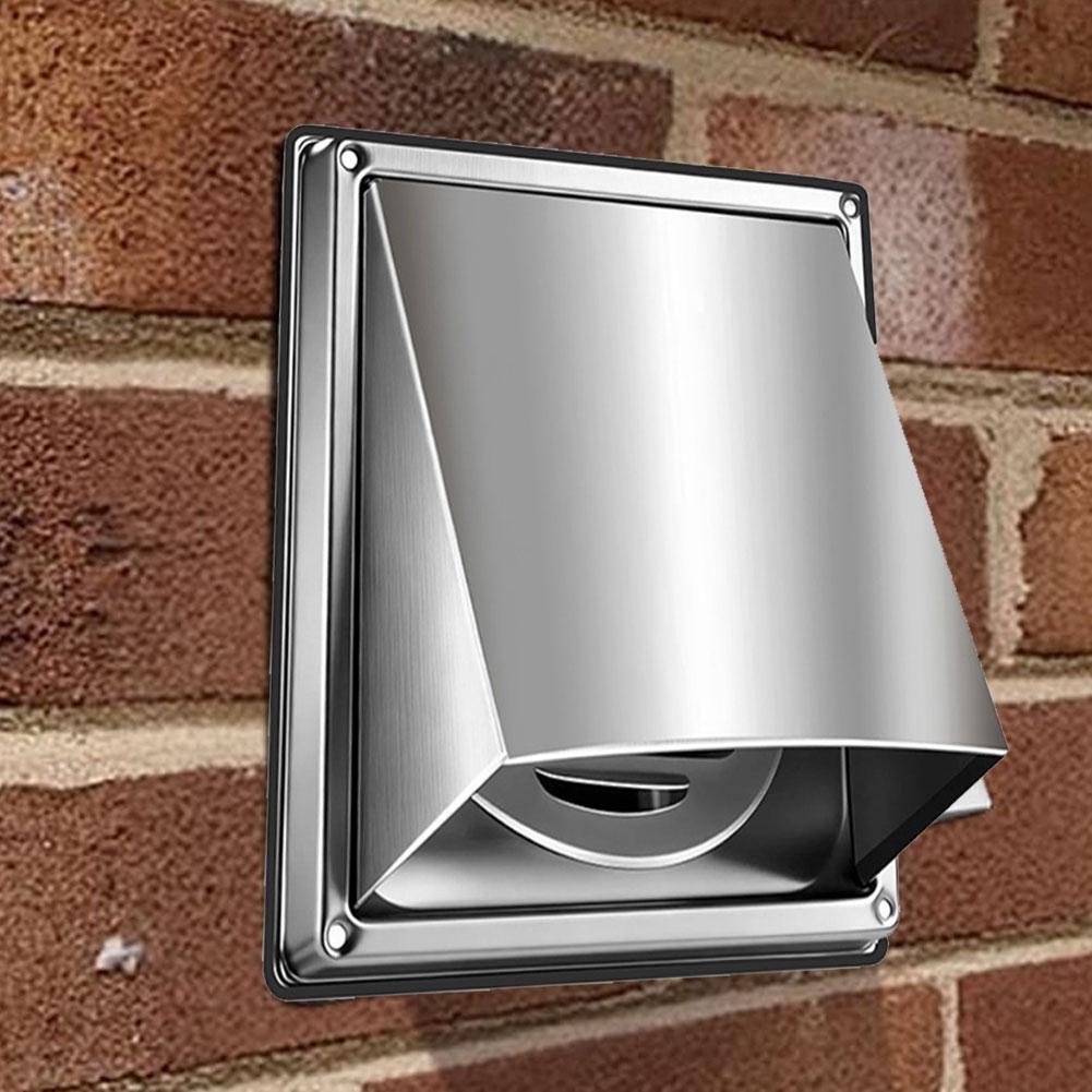 1PC Home Vent Cover Stainless Steel 4-Inch Conical Vent Cover Windproof Rainproof Home Heating Cooling Vents HVAC Accessories