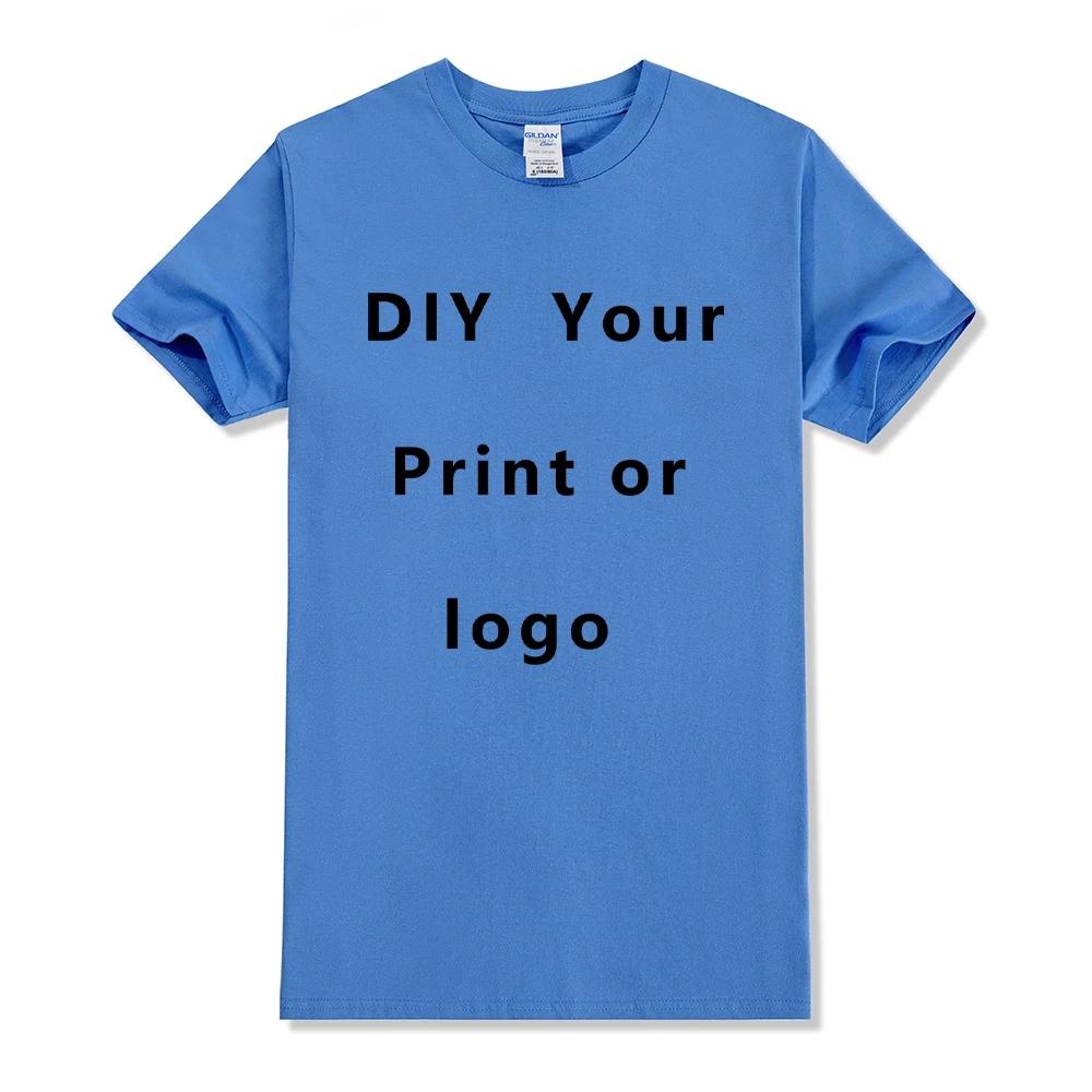 Custom T shirt Women Men Customised Printed 100 Cotton Short Sleeve Your Logo Photo Brand Text Tee Personalize Graphic Clothing