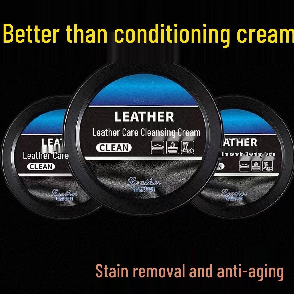 Universal Leather Care and Maintenance Cream - Colorless, Multipurpose Cleaner for Interiors and Shoes