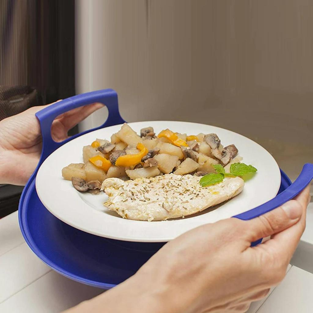 Microwave Plate Tray Durable Anti-deformed Microwave Plates Holder Home Cooking Supplies Microwave Cool Steam Holder