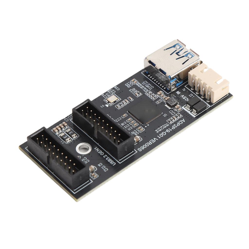 USB 3.2 GEN1 19Pin To Dual 19Pin Expansion Card 19pin To Dual 19 Pin Front Panel Header Splitter Adapter