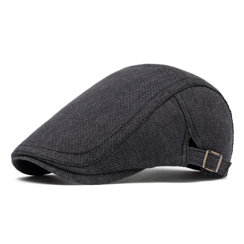 Men's Cotton Beret British Vintage Cap Peaked Cap Paintwork Cap British Newsboy Cap
