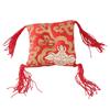 Nepal Tibetan Singing Buddhism Handle Red Bowl Pillow Mat Art Craft Decoration 10*10cm
