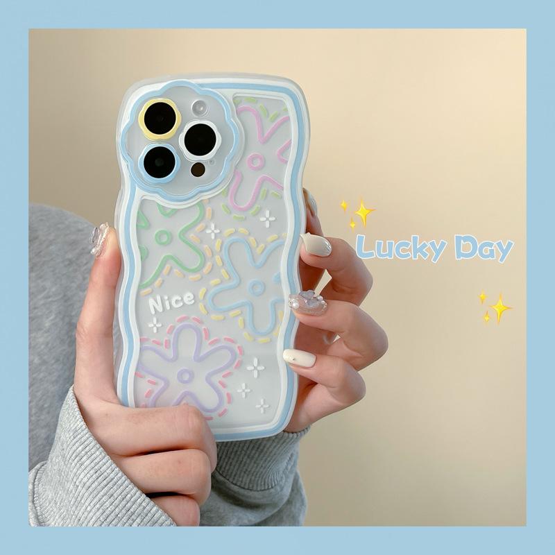 

Zhitai Floral Wave Cartoon Case for iPhone 14 Pro/13/12/11Pro Max iPhone 13