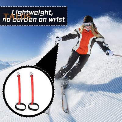 Lot de 4 gants de ski avec sangle de sécurité élastique et dragonne pour sports d'hiver