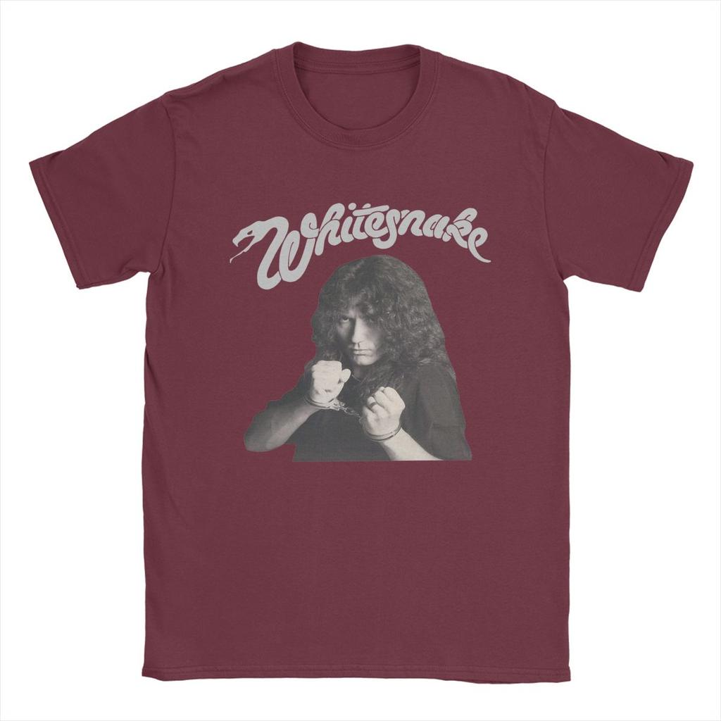 Members Whitesnake Band T Shirts Men Pure Cotton Amazing T-Shirt Round Neck Tee Shirt Short Sleeve Tops Gift Idea
