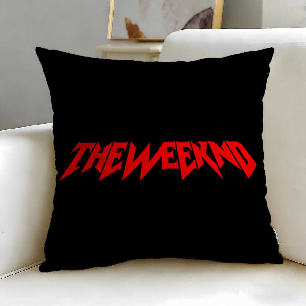 popular singer The Weeknd Cushion Cover Soft  EasyWash Pillow Case  Versatile for Couch Bed Travel and Office